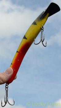 Preview: Turus Ukko Original Wobbler, Länge: 20 cm, Farbe: Fire Tiger Blackhead 88R